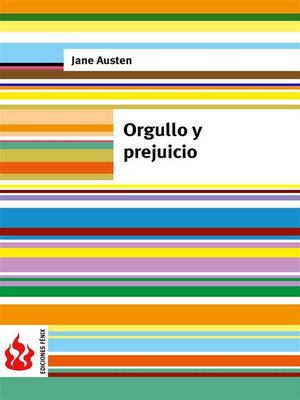 cover image of Orgullo y prejuicio (low cost). Edición limitada